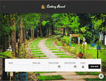 Tablet Screenshot of centuryresortdandeli.com